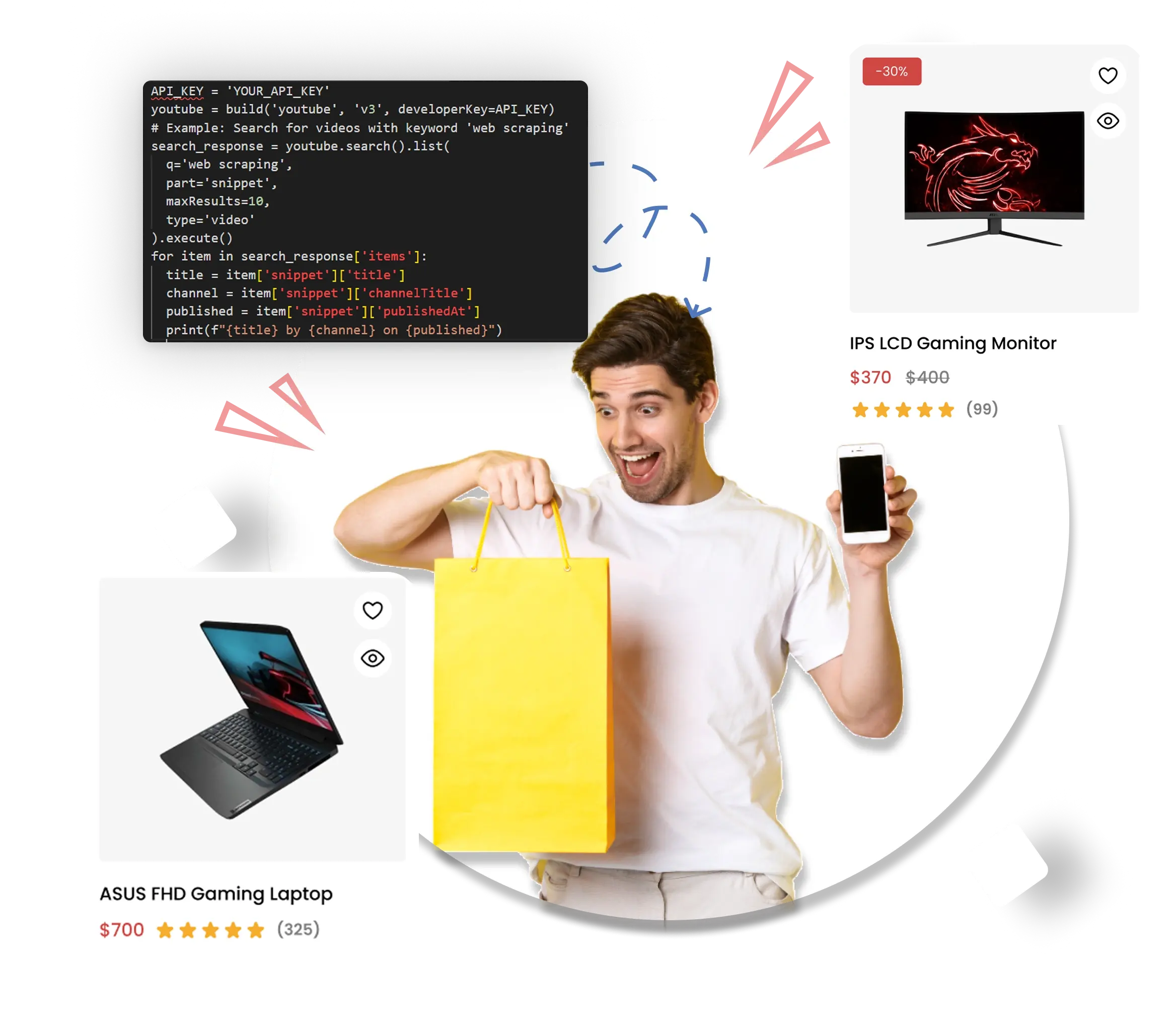 Web scraping illustration